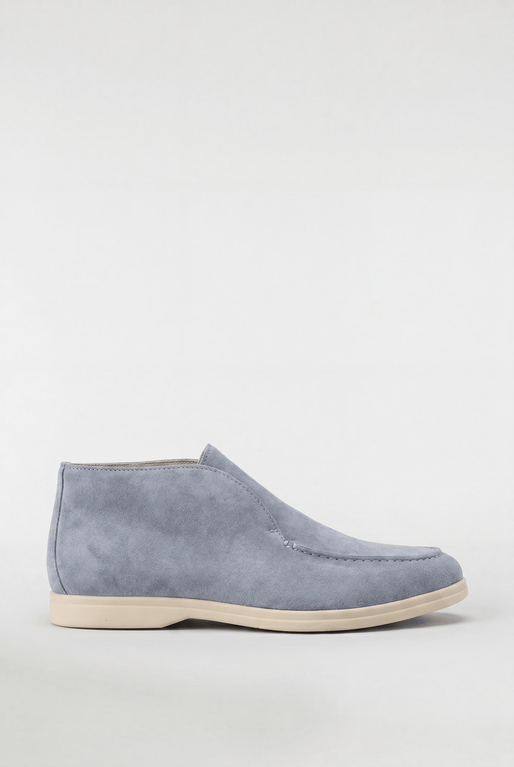 Men's High-Top Suede Loafers - Blue - Rully Official