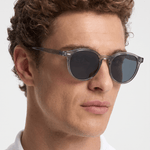 Men’s Sunglasses — Kyoto - Crystal Grey Frame | Dark Grey Lens - Rully Official