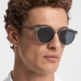 Men’s Sunglasses — Kyoto - Crystal Grey Frame | Dark Grey Lens - Rully Official