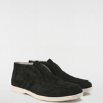 Men's High-Top Suede Loafers - Black - Rully Official