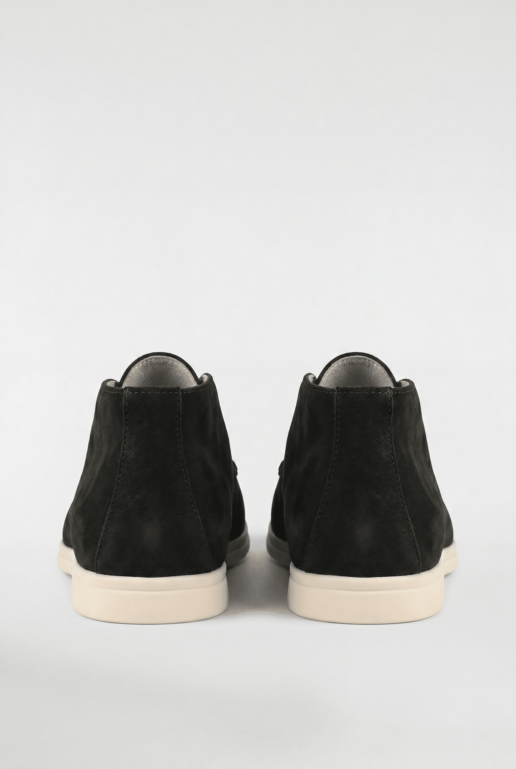 Men's High-Top Suede Loafers - Black - Rully Official