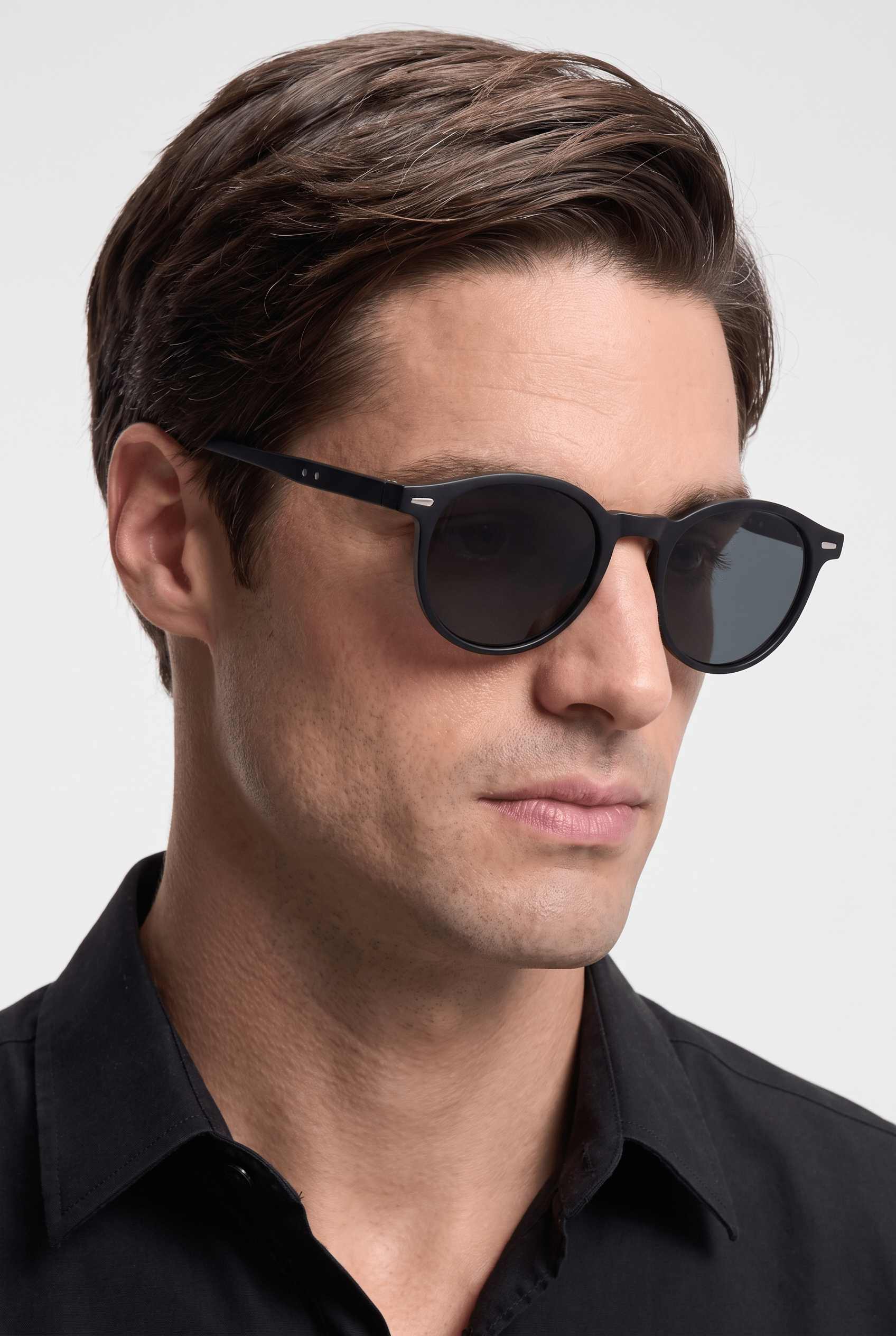 Men’s Sunglasses — Kyoto - Black Frame | Dark Grey Lens - Rully Official