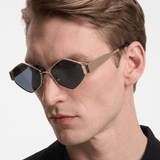 Men’s Sunglasses — Geneva - Gold Frame | Navy Lens - Rully Official