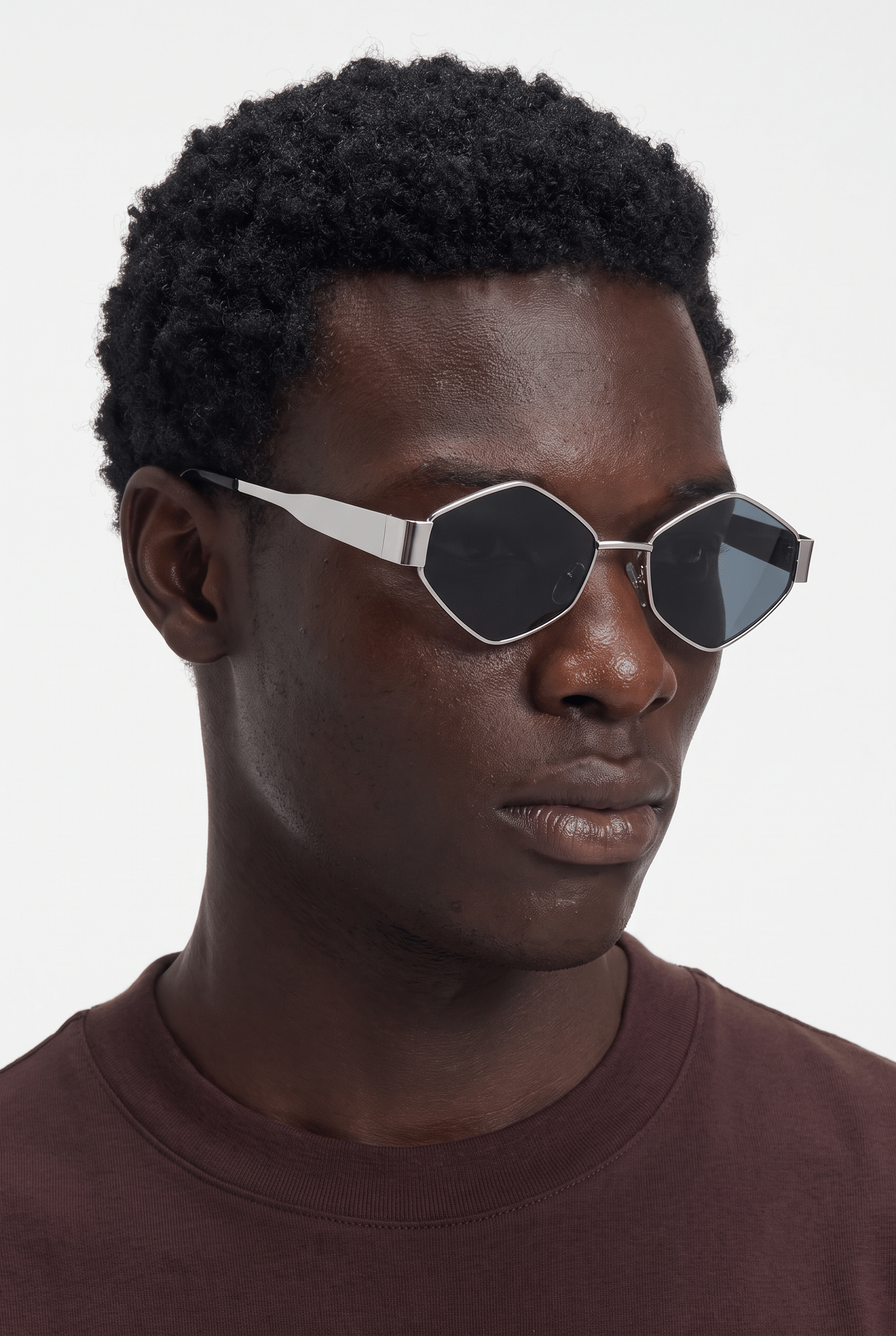 Men’s Sunglasses — Geneva - Silver Frame | Navy Lens - Rully Official