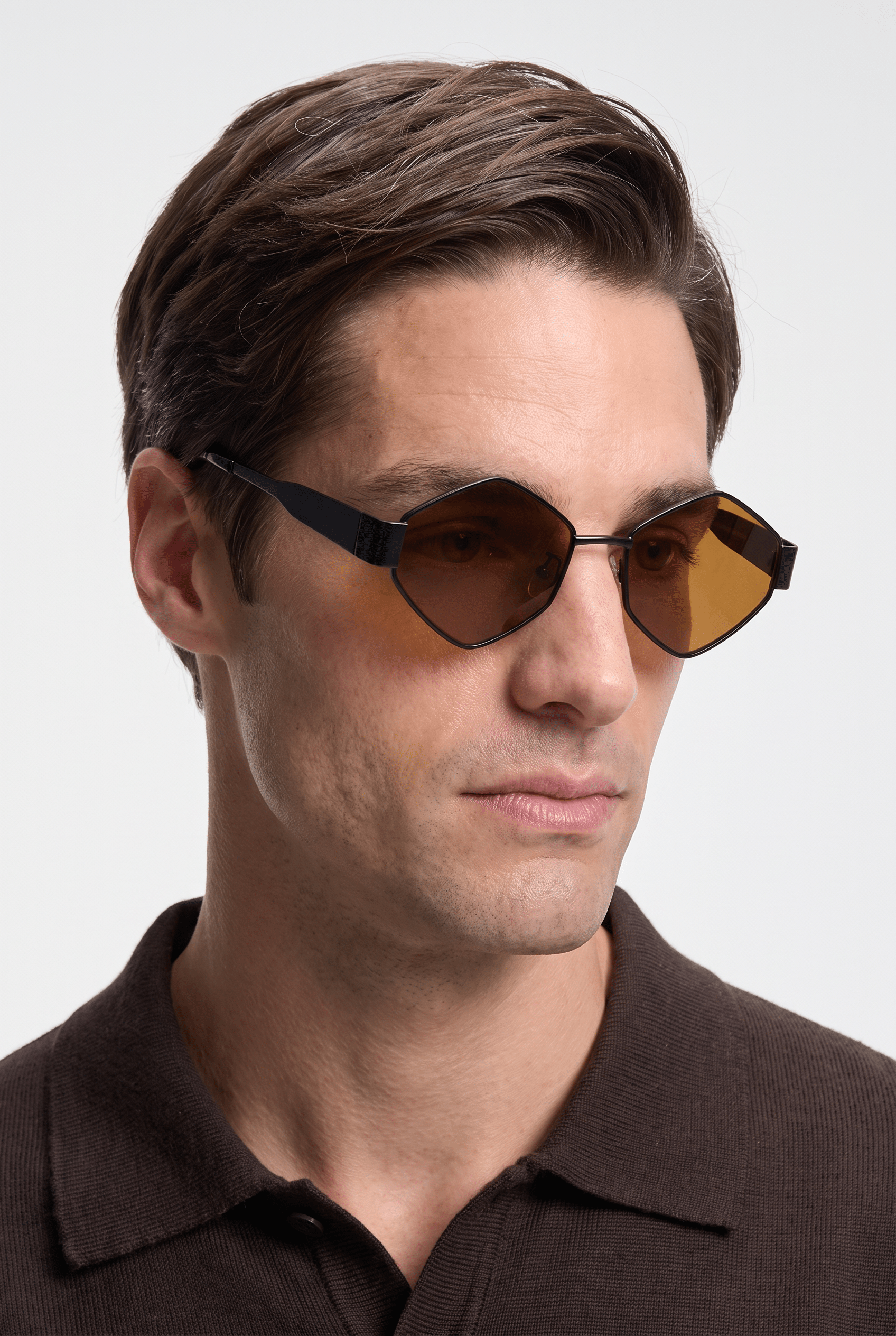 Men’s Sunglasses — Geneva - Black Frame | Brown Lens - Rully Official
