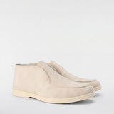 Men's High-Top Suede Loafers - Cream - Rully Official