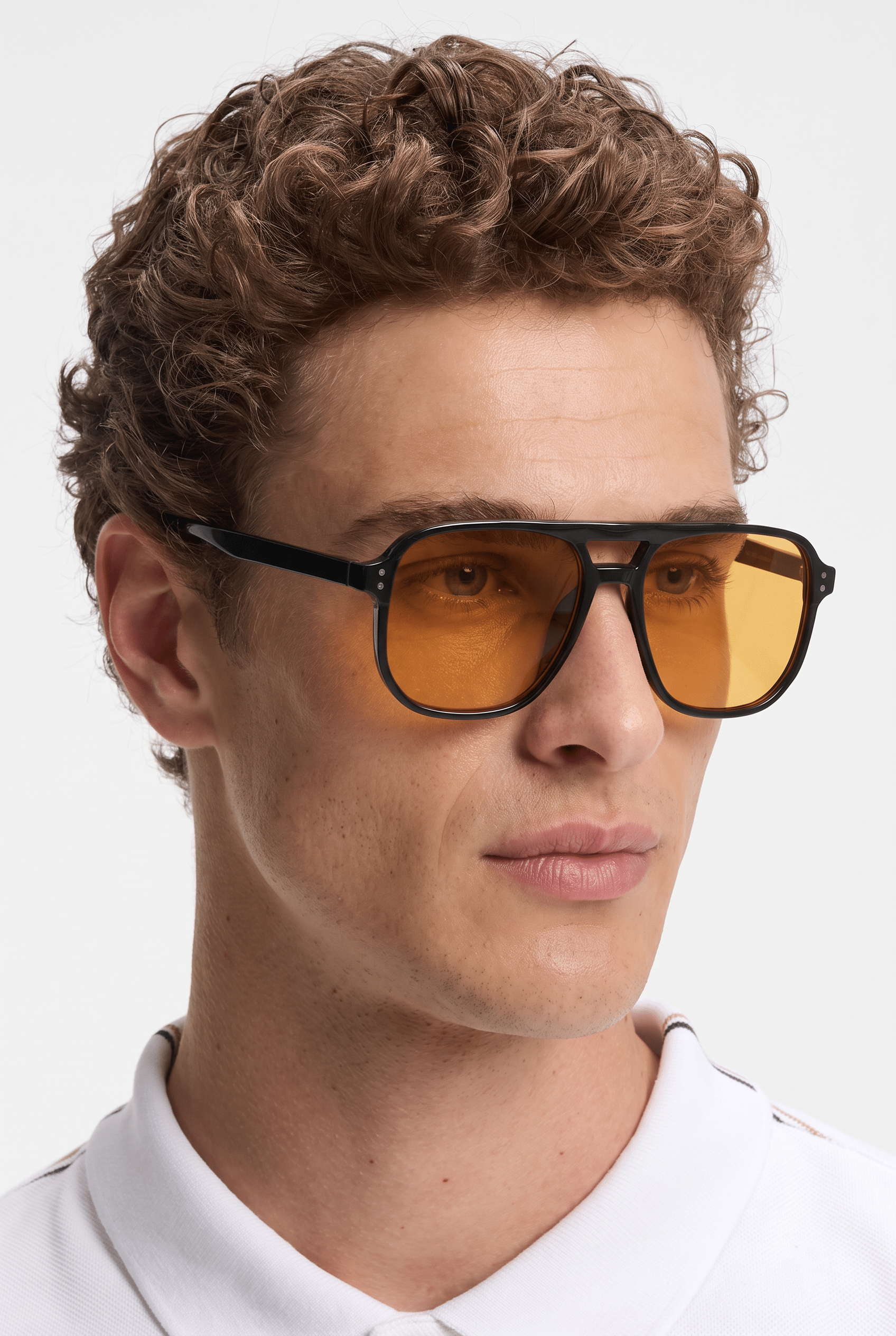Men’s Sunglasses — Classic Barcelona - Black Frame | Yellow Lens - Rully Official
