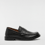 Men's Leather Penny Loafers - Black - Rully Official