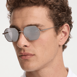 Men’s Sunglasses — Milano - Silver Frame | Grey Lens - Rully Official