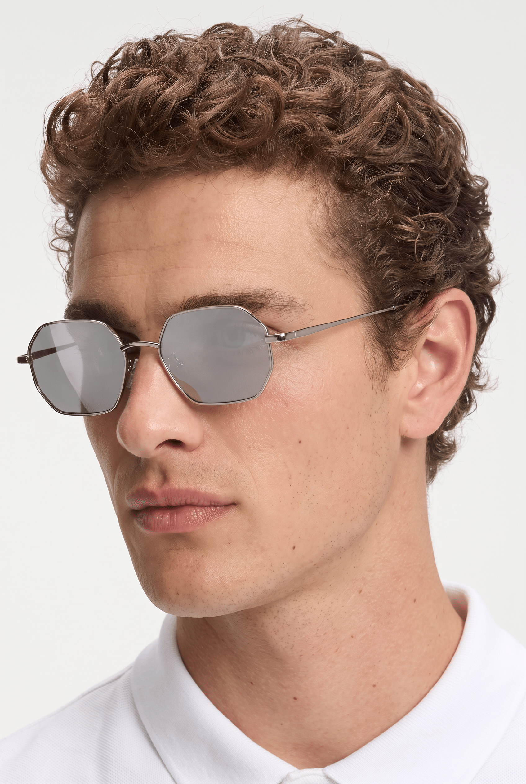 Men’s Sunglasses — Milano - Silver Frame | Grey Lens - Rully Official