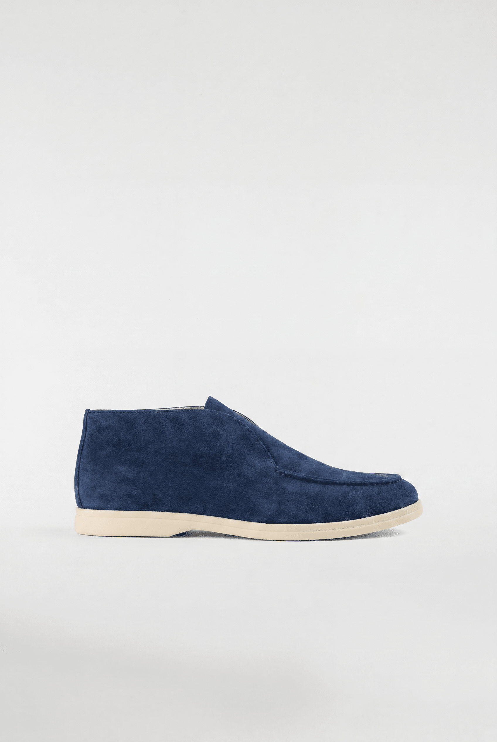 Men's High-Top Suede Loafers - Navy - Rully Official
