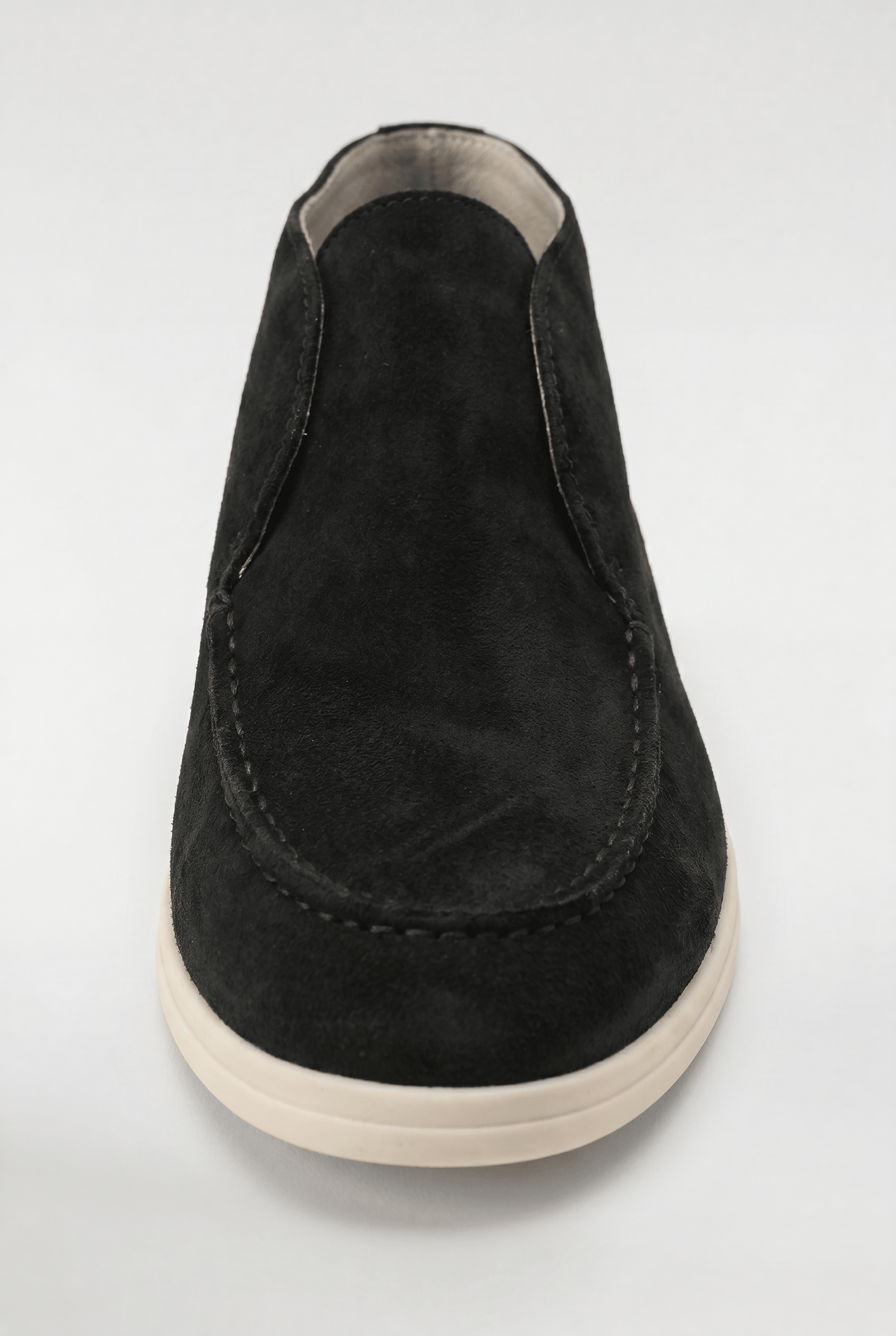Men's High-Top Suede Loafers - Black - Rully Official