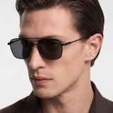 Men’s Sunglasses — Senna - Black Frame | Dark Grey Lens - Rully Official