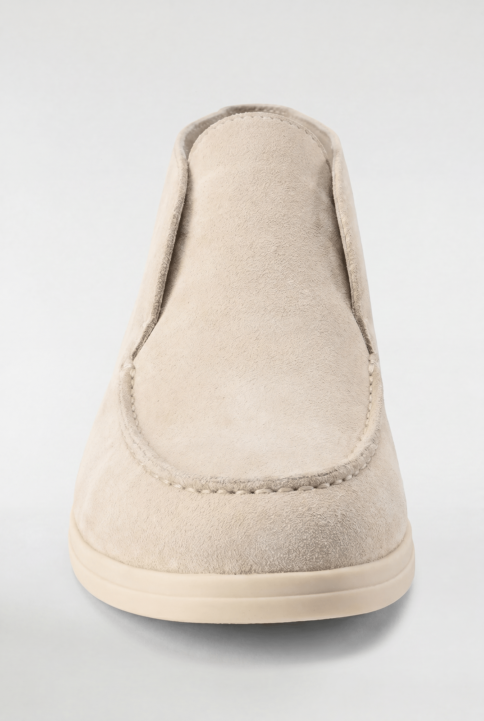 Men's High-Top Suede Loafers - Cream - Rully Official