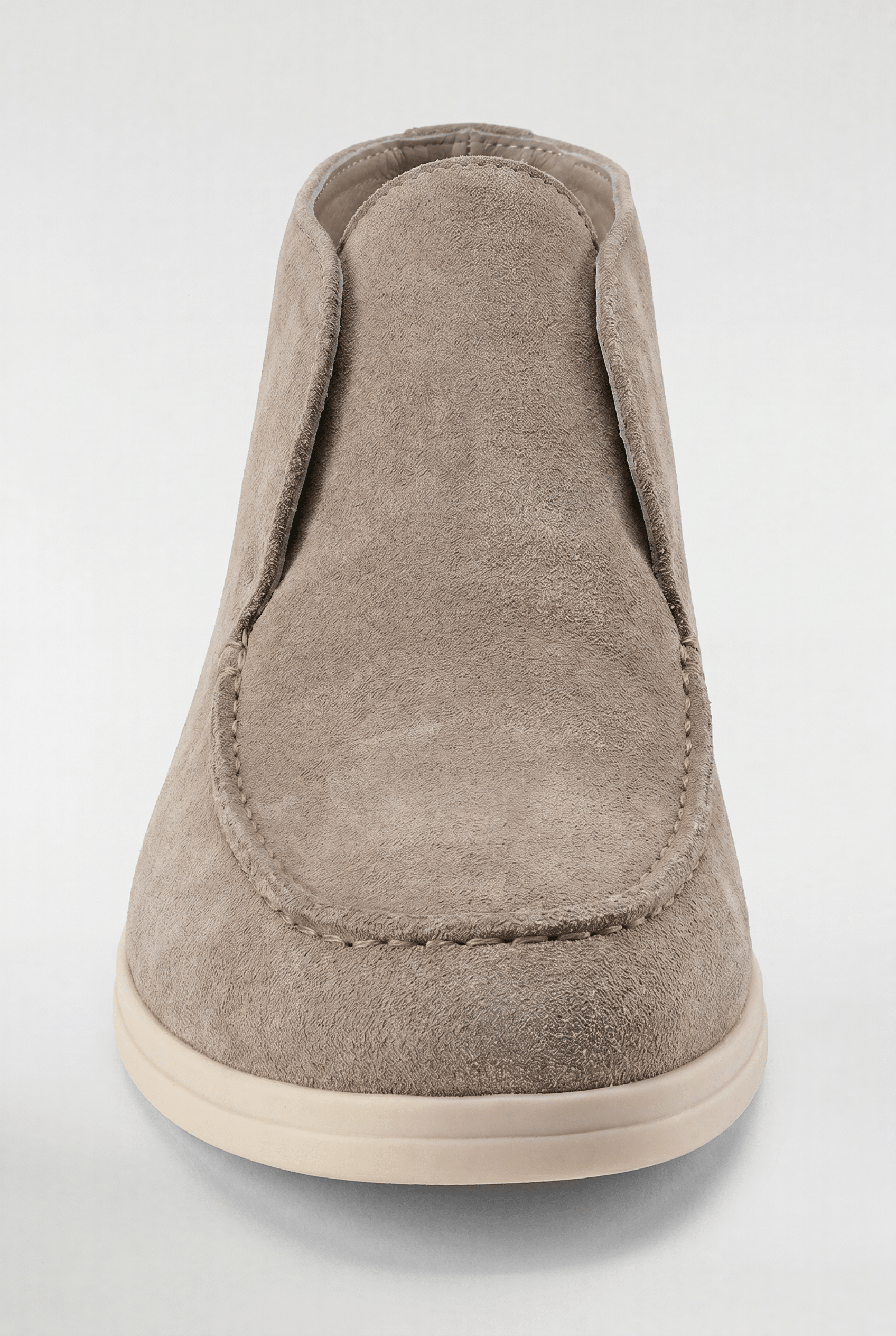 Men's High-Top Suede Loafers - Mocha - Rully Official