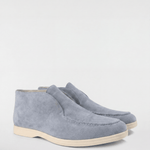 Men's High-Top Suede Loafers - Blue - Rully Official