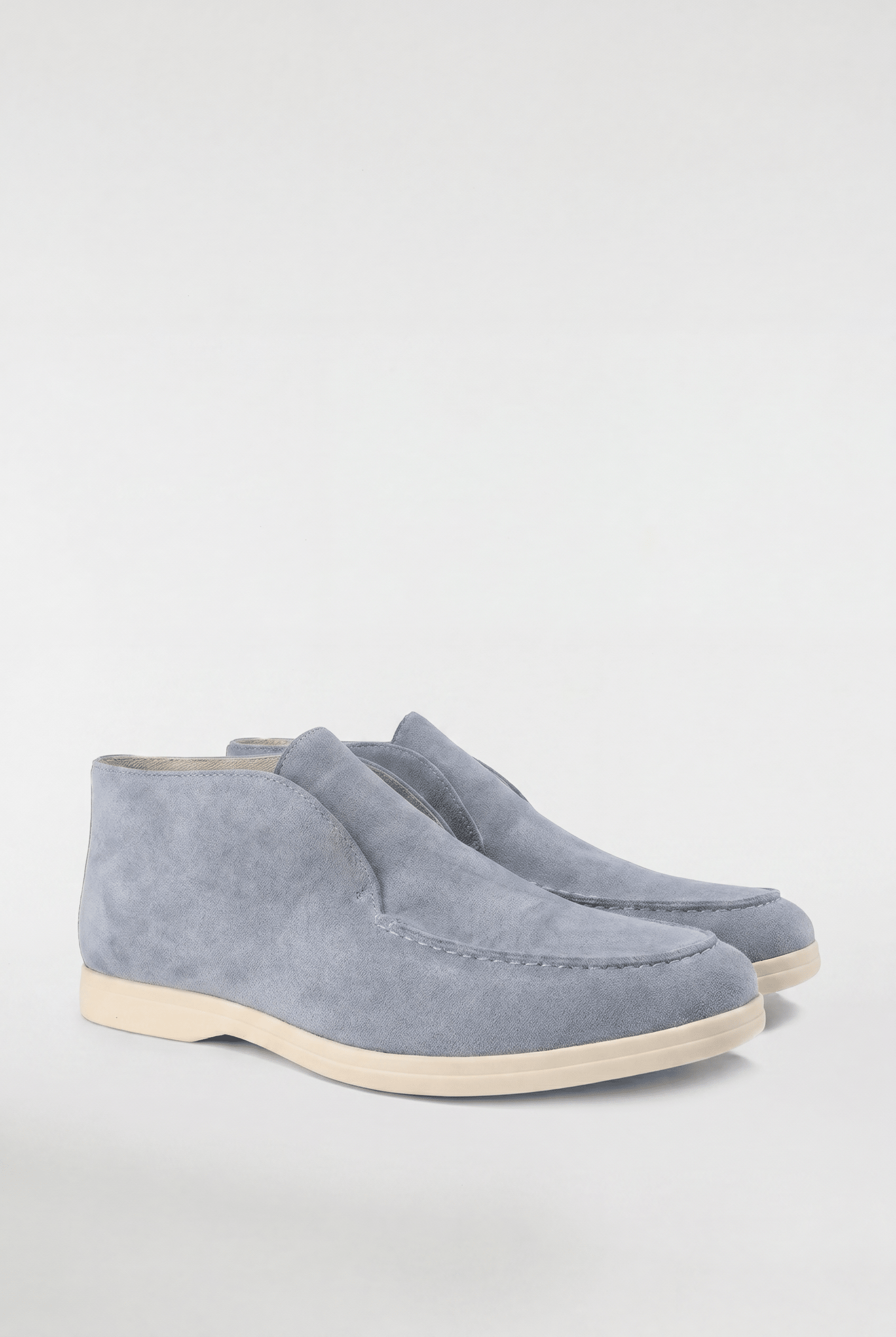 Men's High-Top Suede Loafers - Blue - Rully Official