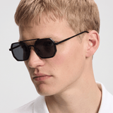 Men’s Sunglasses — Clubmaster Montalcino - Black Frame | Dark Grey Lens - Rully Official