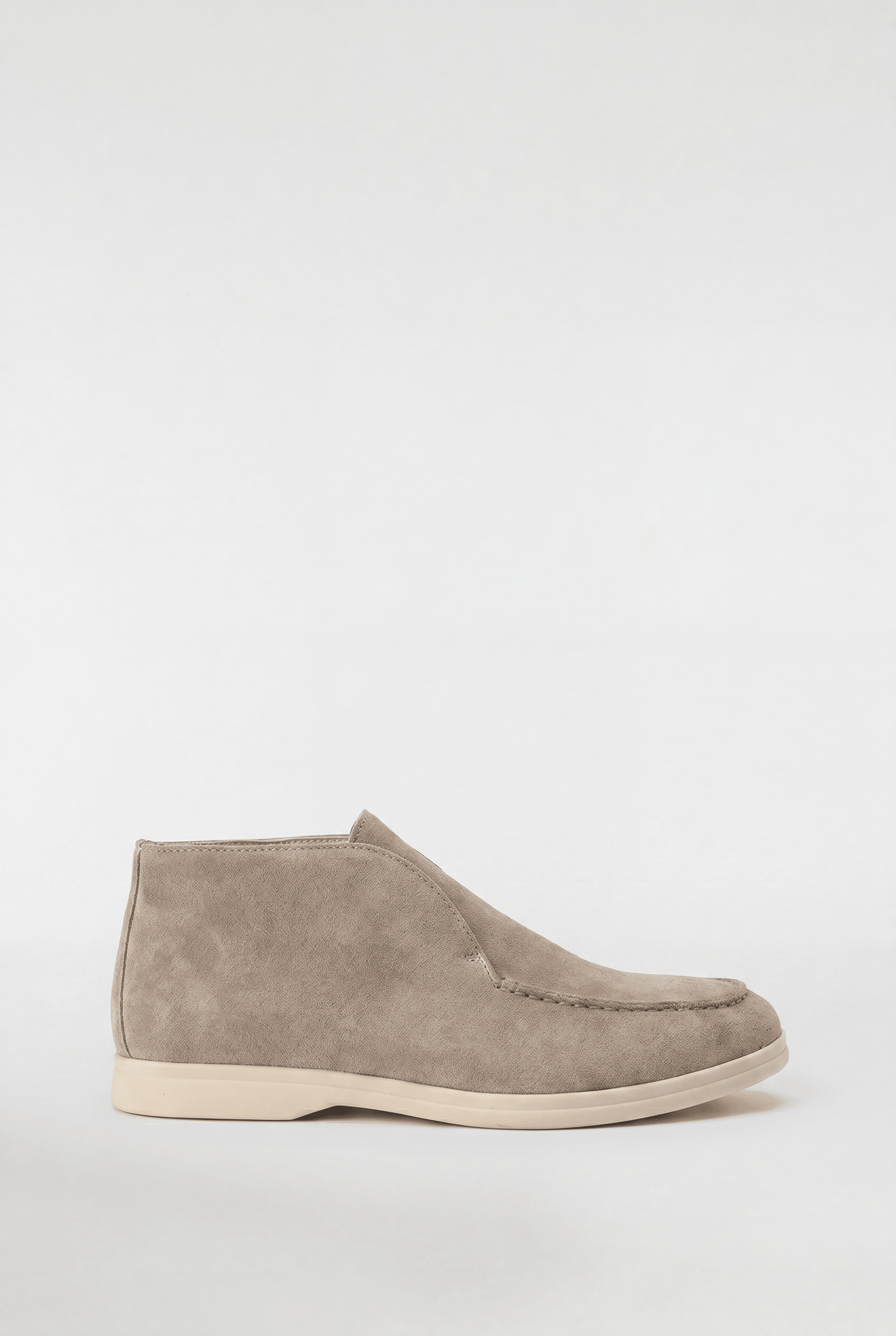 Men's High-Top Suede Loafers - Mocha - Rully Official
