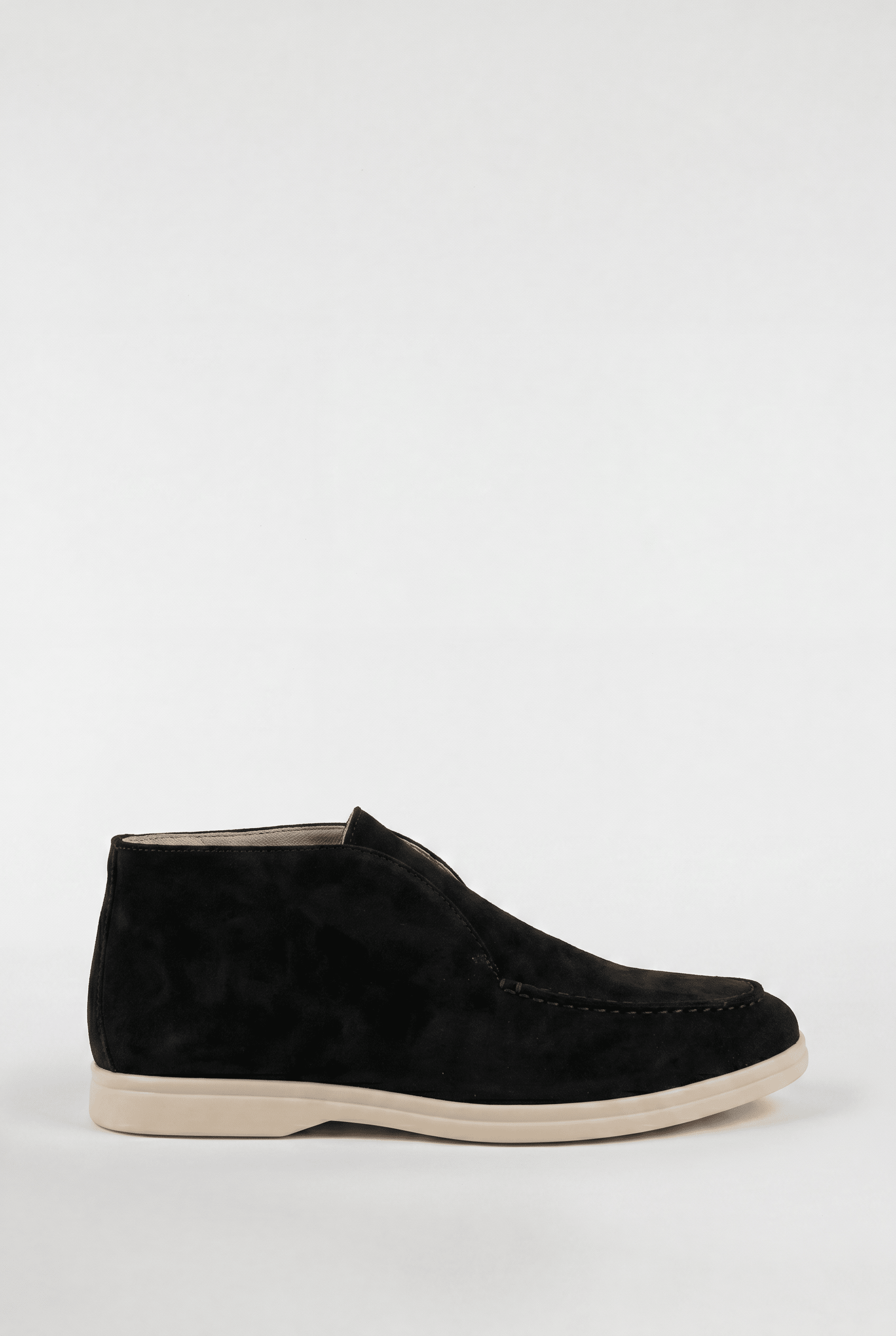 Men's High-Top Suede Loafers - Black - Rully Official