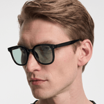 Men’s Sunglasses — Sydney - Black Frame | Sage Green Lens - Rully Official