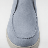 Men's High-Top Suede Loafers - Blue - Rully Official