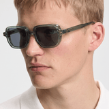 Men’s Sunglasses — Aspen - Crystal Green Frame | Dark Grey Lens - Rully Official