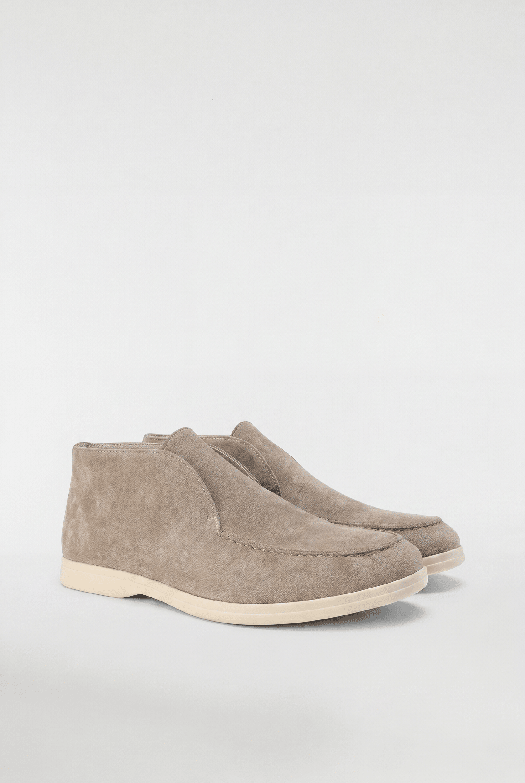 Men's High-Top Suede Loafers - Mocha - Rully Official