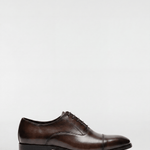 Men's Leather Oxford Shoes - Brown - Rully Official