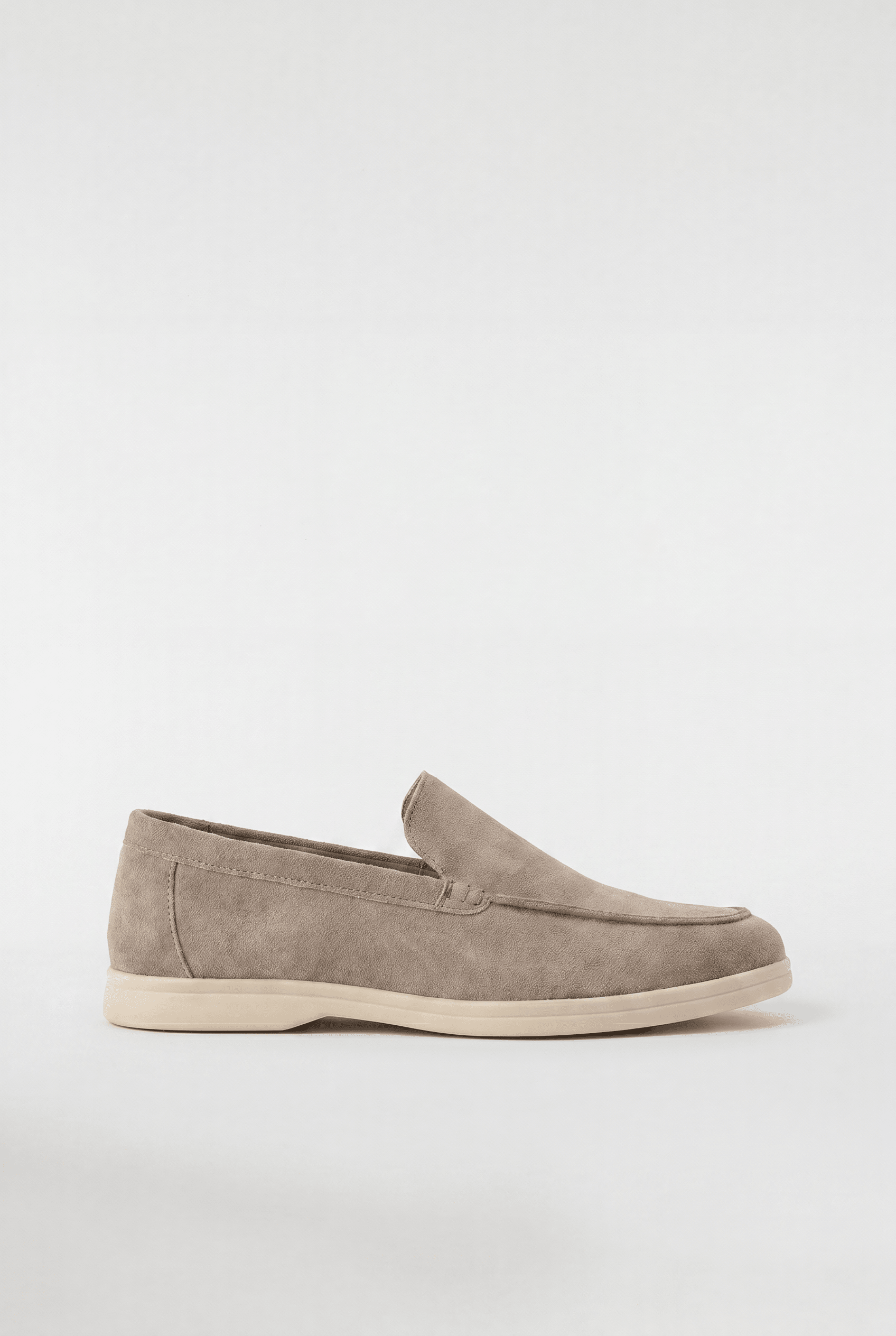 Men's Suede Slip-On Loafers - Mocha - Rully Official