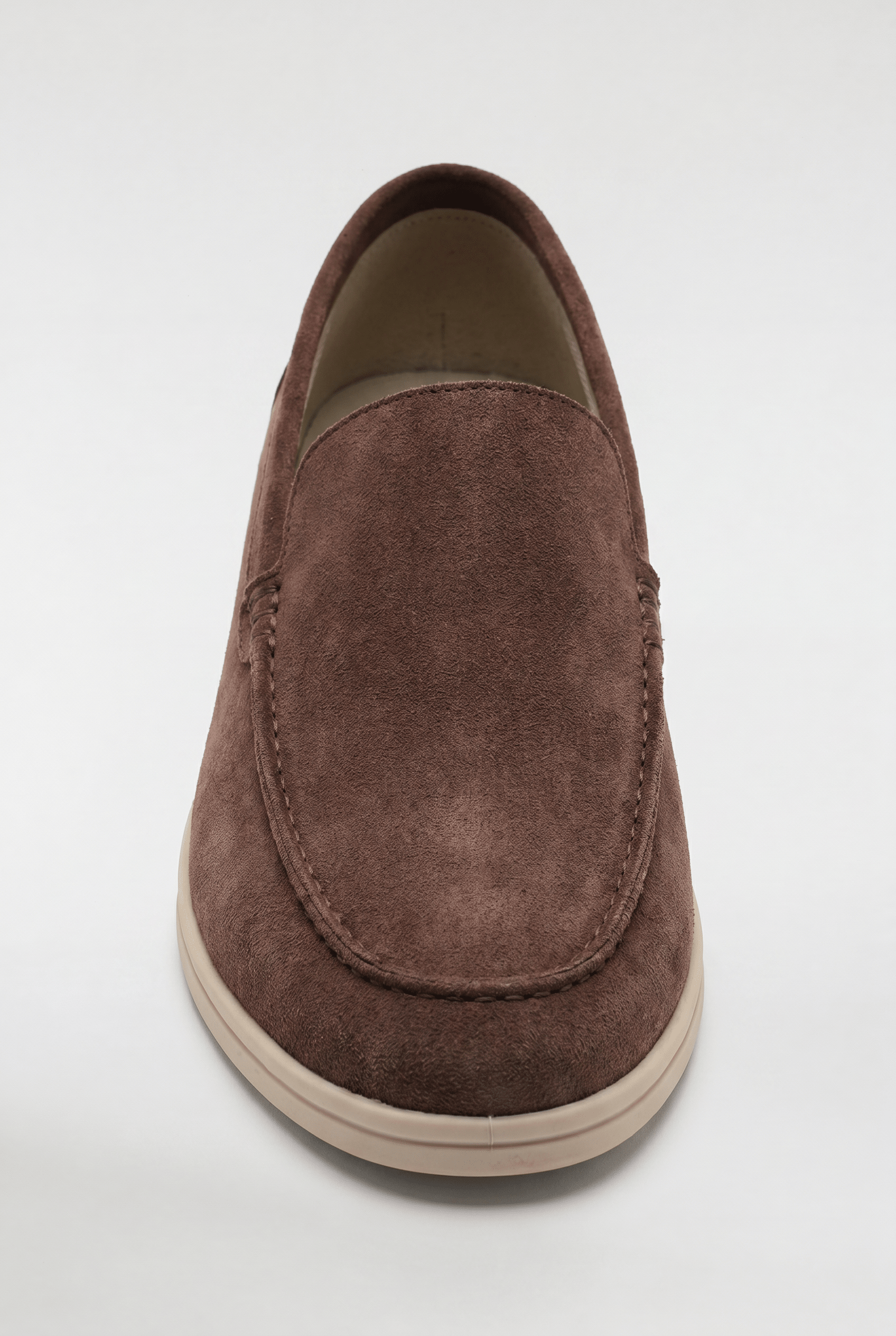 Men's Suede Slip-On Loafers - Brown - Rully Official