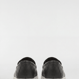 Men's Leather Apron Toe Loafers - Dark Olive - Rully Official