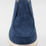 Men's High-Top Suede Loafers - Navy - Rully Official