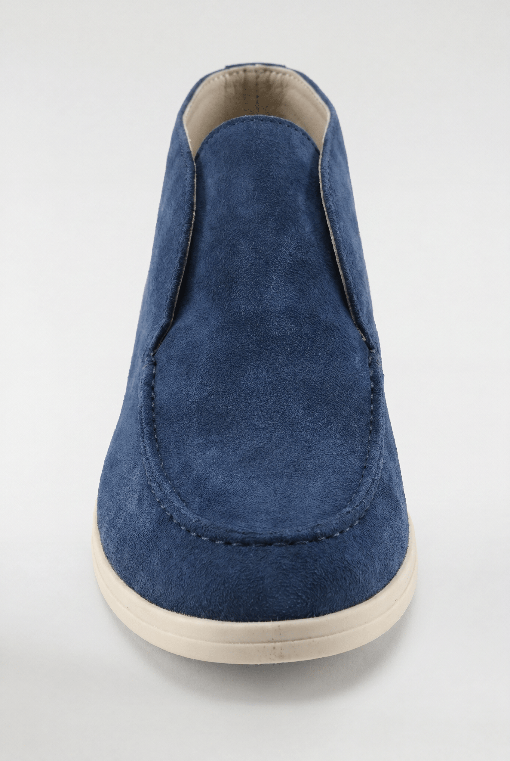 Men's High-Top Suede Loafers - Navy - Rully Official