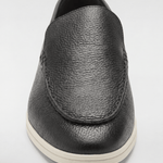 Men's Leather Apron Toe Loafers - Dark Olive - Rully Official