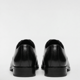 Men's Leather Oxford Shoes - Black - Rully Official