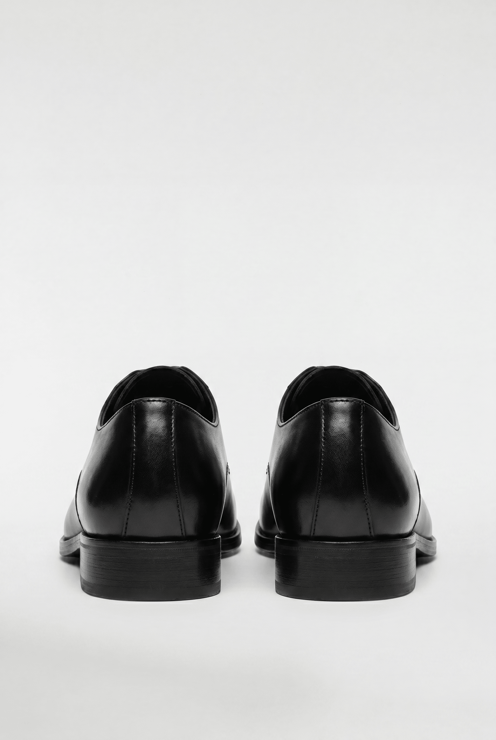 Men's Leather Oxford Shoes - Black - Rully Official