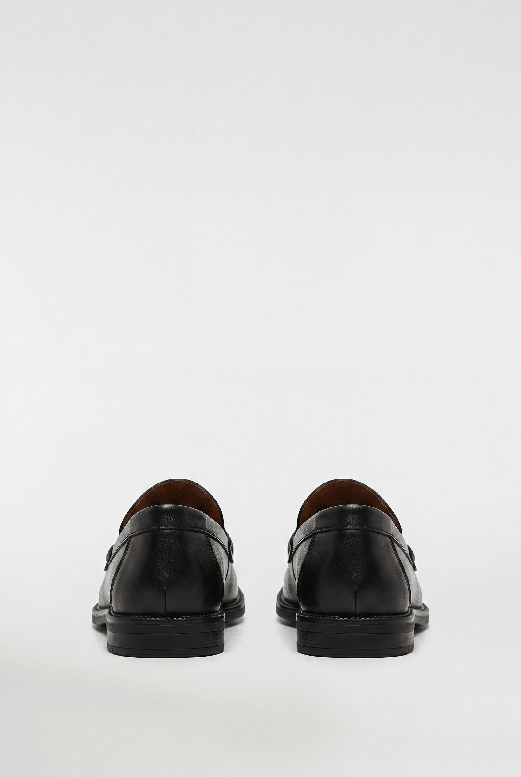 Men's Leather Penny Loafers - Black - Rully Official